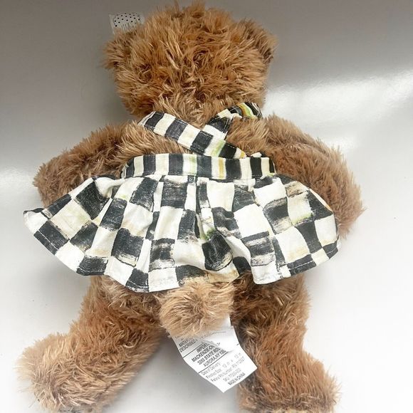 Mackenzie-Childs - Courtly Check KENZIE the Bear - Dress and Bow - Picture 6 of 11